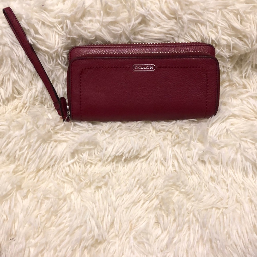 Coach Red Wristlet